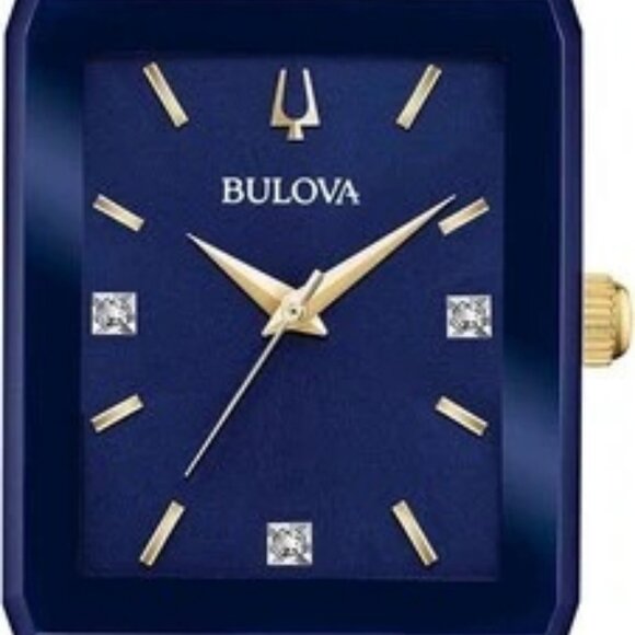 Bulova Men's Quadra Quartz Silver Stainless Steel Watch 30MM 98D154 - Picture 1 of 4